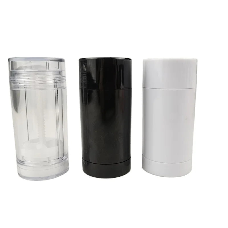 30g Transparent Empty Deodorant Stick Tube Plastic Black Cylinder Deodorant Bottle Packaging
