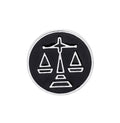 Wholesales Jewelry Fashion Brooches Balance Scale of Justice Brooch Libra Star Sign Pin