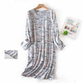One-piece Women's Sleepwear Cotton Home Wear Cotton Long Sleeve Plus Size Women's Sleepwear