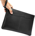 MARRANT Genuine Leather Men Envelope Clutch Bag with Wristlet Large Capacity Travel Wallet Leather Purse Men