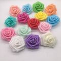 Wholesale Colorful 7cm DIY Artificial PE Foam Rose Flowers Wall Heads Crafts Gift Box Bride Shower Home Party Wedding Decoration