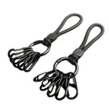Carabiner Keychain Multi-Hook Metal Clip Keychain Multi-Functional Hook Key Holder Flexible Keychain Organizer Anti-Lost Ring