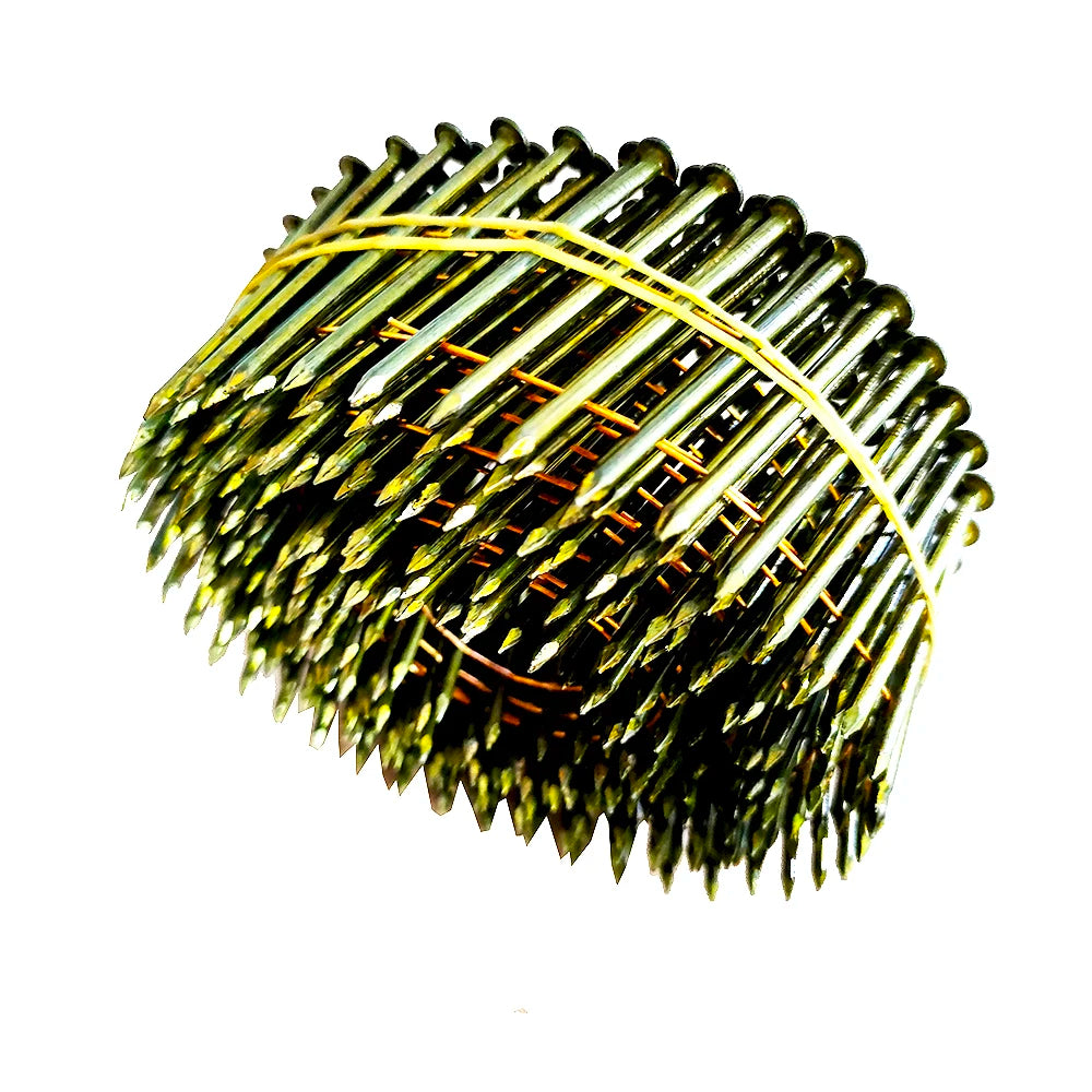 Painted Coil Nail Flat Ring Coated Shank Spiral Smooth Pallet Nail  Wire Coil Nails for Pallet