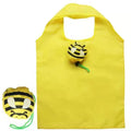 New Eco-Friendly Reusable Grocery Tote Bag Custom Printed Animal Fruit Pattern Foldable Style Made From Recycled Polyester