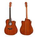 Factory Outlet OEM Sapele Wood Middle End Glossy  Musical Instrument 41 Inches Acoustic Guitar