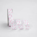 INUNION Valentine's Day Ribbons Red and Pink Heart Printed Satin Ribbon Use for WeddingGift Wrapping Printed tissue