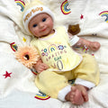 20" Full Solid Silicone Rebirth Girl Bebe Reborn Doll 50cm Weighted Painted Newborn Baby Washable Doll Kits for Birthday Gift