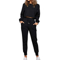 Women 2 Piece Sweatsuits Set Long Sleeve Pullover Sweatshirt Joggers Sweatpants Fall Outfits OverSized Tracksuit Yoga Sets