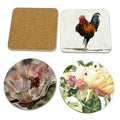 Customized Color MDF Coasters Set Water-proof Beer Coasters Printed Wood Coasters