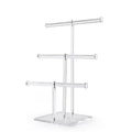 Three-Tiered Acrylic Bracelet Holder with T-Design Popular Jewelry Display Stand for Store Elegant Container for Store Showcase