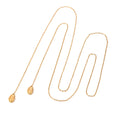 N&S 18K Gold Plated Stainless Steel Pendant 110cm Link Chain Classic Shell for  Long Shell for Women