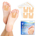 Wholesale ELAIMEI Adhesive U-Shaped Felt Callus Relief Pads Soft Instant Relief Heel Pain for Underfoot Protection 48/Pack