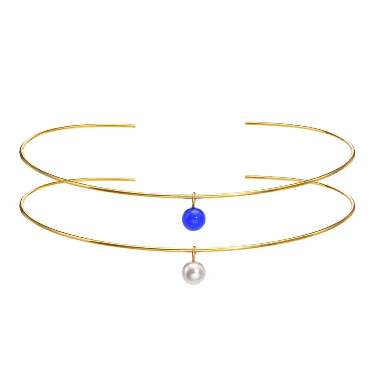 Simple Luxury Gold Plated Stainless Steel Adjustable Link Chain Crystal Pendant Necklace Women Party Anniversary Gift Occasions