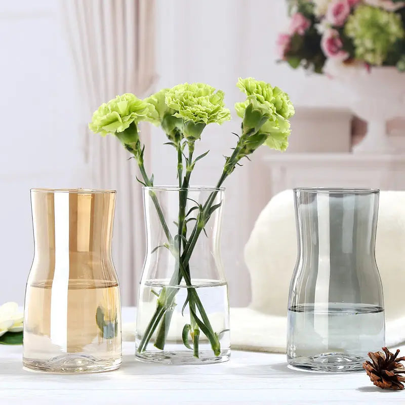 Modern Exquisite Aurora Stained Glass Crafts Hydroponic Flower Desktop Decoration Small Glass Vase with Flower Arrangement
