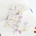 Custom Clear Transparent Vinyl Sticky Notes Polco Holographic Deco Kpop Kiss Cut Planner Stickers Sheet Decorative