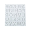 DIY Large Middle Small Letter Silicone Mold for Epoxy Resin Alphabet Keychain Jewelry Pendant Mold for Bag Decoration