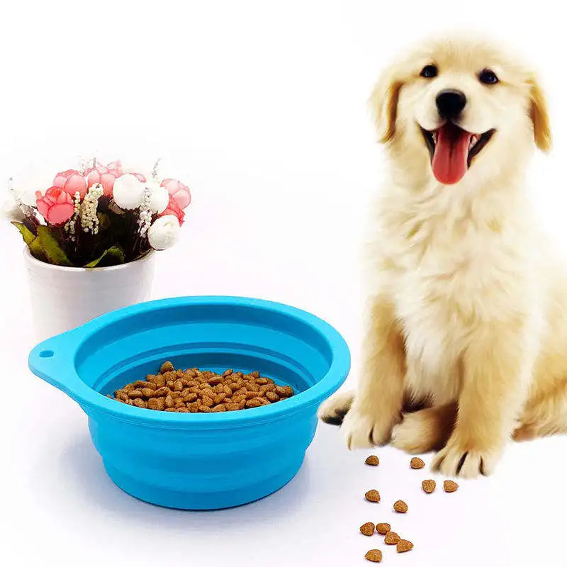 Eco-Friendly Silicone Pet Bowls Portable Foldable Collapsible Dog/Cat Water & Food Feeders Slow Luxury Travel Household Sundries