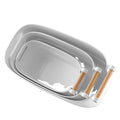 Household Eco-Friendly Plastic Storage Organizer and Basket with Wood Handle by LIS HOME