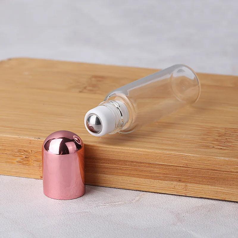 3ml 5ml 10ml Empty New Glass Roll on Bottle Perfume Roller on Bottle Lip Oil Gloss Container Tube