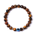 Wholesale Fashion Friendship Jewelry tiger Eye lava Evil Eyes Crystal Natural Stone Beaded Bracelets for Women Men