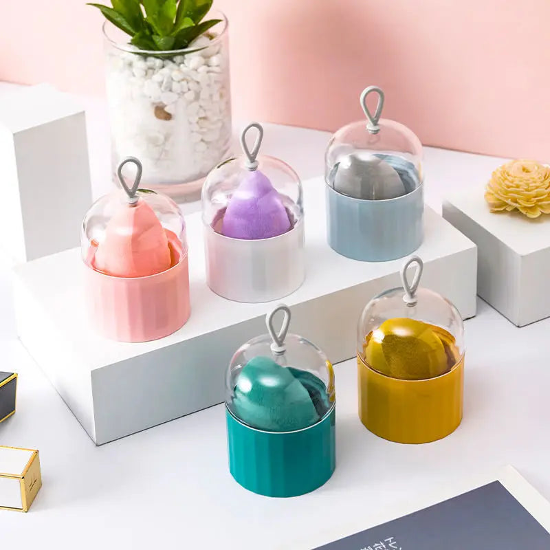 2025 New Design Super-Soft High Quality Latex Free Cosmetic Puffs Make up Makeup Sponge Set With Case