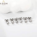 Ason New Arrival Star Heart Stud Earrings Personalized Jewelry 18k Gold Plated 316 Stainless Steel Waterproof  Simple Earrings