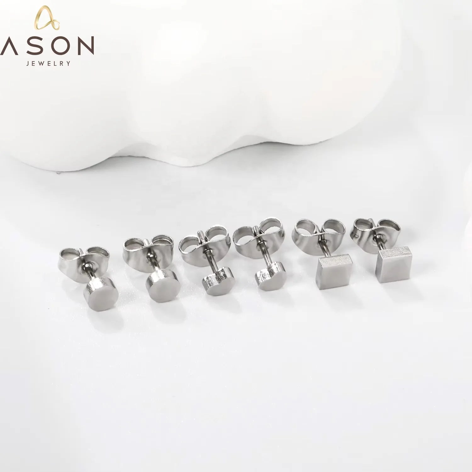Ason New Arrival Star Heart Stud Earrings Personalized Jewelry 18k Gold Plated 316 Stainless Steel Waterproof  Simple Earrings