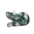 Compact 1.0 INCH Handmade Craved Fancy Jasper Natural Stone Mouse Animal Ornament Decoration Healing Stone Unisex Crafits Gifts