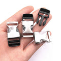 Customizable Logo Metal Belt Buckle for Men Quick Release Made Zinc Aluminum Alloy Stainless Steel Hardware Plastic Material