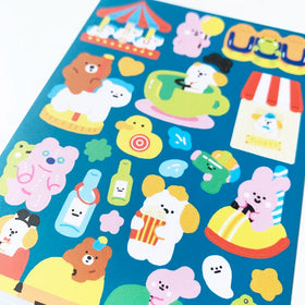 Eco-friendly Adhesive Cartoon Matte Finish Printful Kiss Cut Vinyl Paper Custom Sheet Sticker Printing