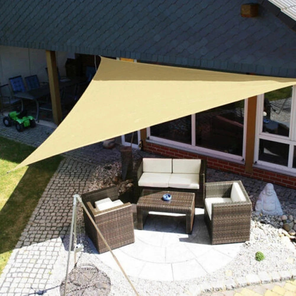 Factory Price 5x5x7.1m Waterproof Sun Shade Shelter Sunshade Factory Outdoor Cover Garden Patio Pool Shade Sail Awning