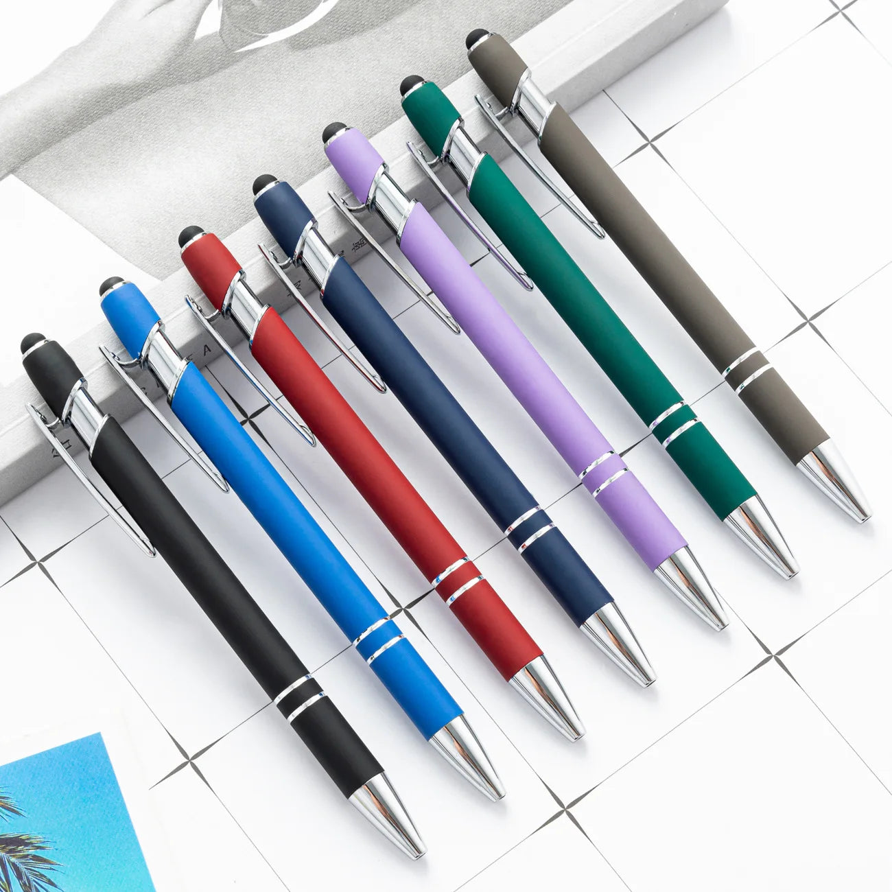 Hot Selling Custom Logo Ball Stylus Metal Pen Promotional Pen with Customized Design