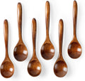 Unique Design Little Wooden Serving Table Spoons Custom Engraving Logo Dinner Wooden Spoons for Tea Coffee Soup