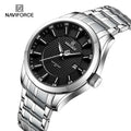 NAVIFORCE 8032 SB Factory Custom Logo Quartz Watches for Men Luxury Big Dial Stainless Steel Wrist Watch Male Business Clock OEM