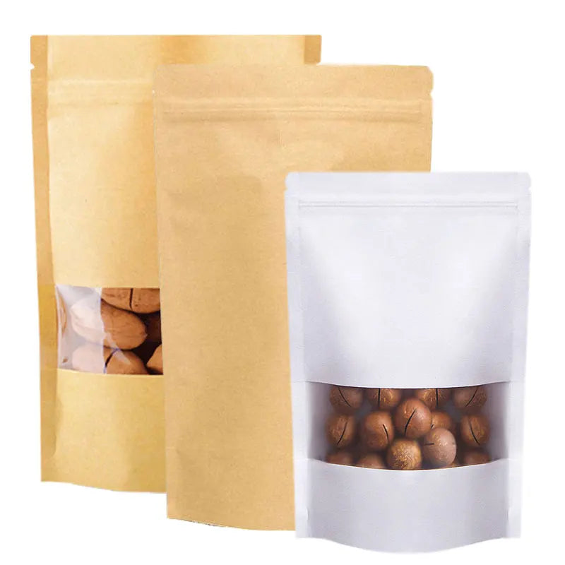 Wholesale Food Packaging Stand up Pouch Tea Kraft Paper Bags Manufacturers