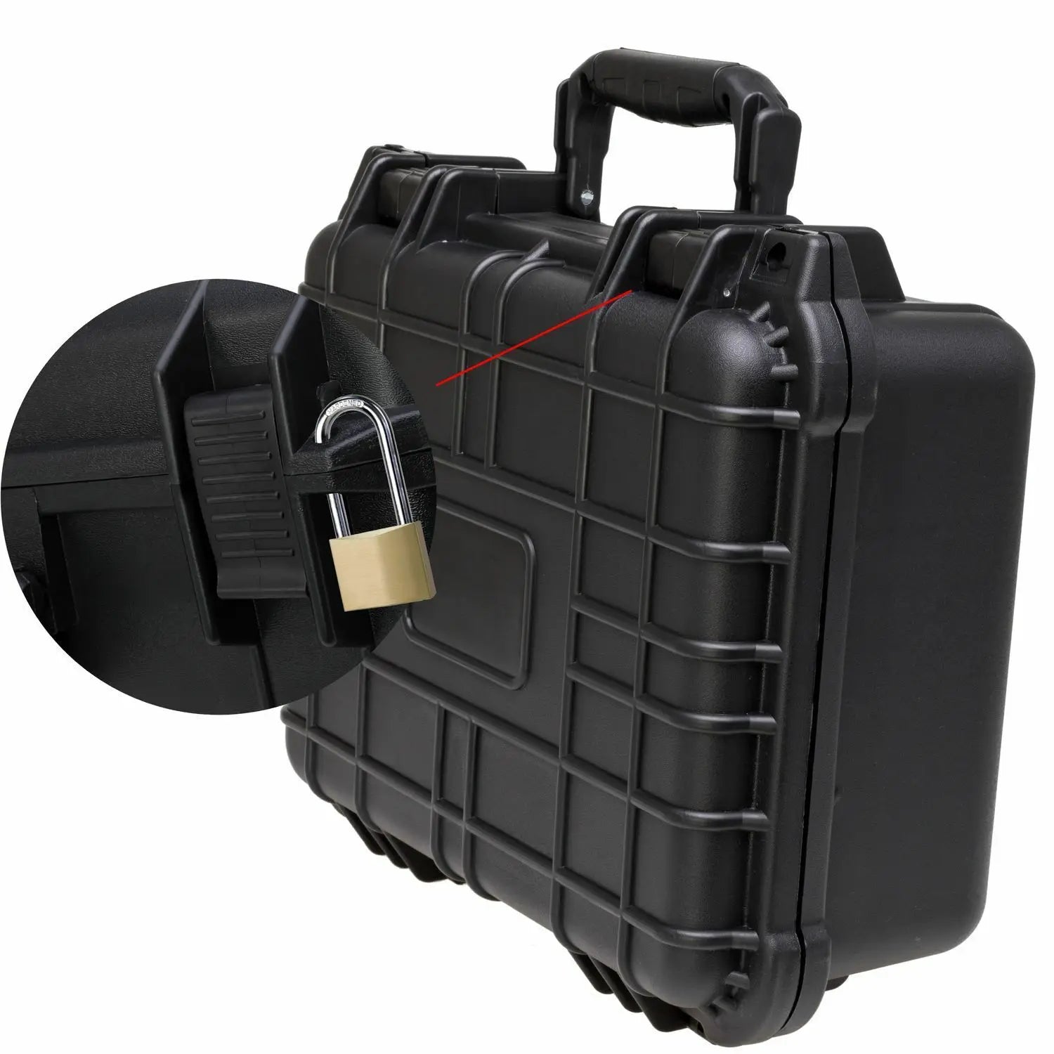Durable PP Material Equipment Carrying and Protective Case IP67 Black Waterproof Hard Plastic Case with Foam