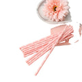 Eco-Friendly Biodegradable Pink Paper Straws-Reusable & Durable for Party Occasions