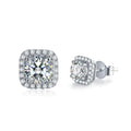 Abiding Jewelry OEM/ODM Factory Jewellery Wholesale Bridal Wedding Engagement S925 Moissanite Earrings Silver
