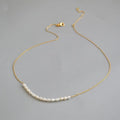 Natural Freshwater Pearl Luxury Choker Necklace Trendy 18K Gold Chain Necklace Elegant Jewelry