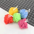 Customized Colorful Shower Mesh Sponge Pouf Exfoliating Ball Bath Sponge Shower