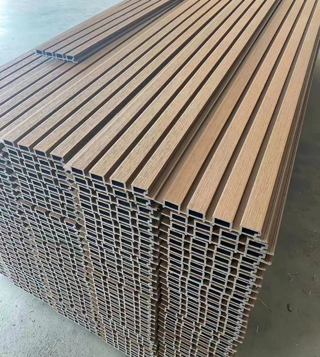 Professional Manufacturer's Modern 3D Wall Panel Outdoor WPC Wall Panel Soundproof Waterproof Fireproof Features Plastic