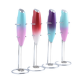 Battery Operated Milk Frother Mini Coffee Whisk Electric Beater Foam Maker Handheld Milk Frother for Coffee Latte Cappuccino