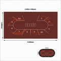 2.4m Texas Hold'em Poker Table Top Cover Mat Rubber Table Cloth Table Top Digital Print Casino Board Game