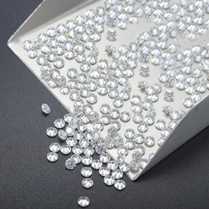 Fast Shipping 2Mm Color Round 2.5Mm Moissanite Melee Moissanite