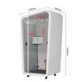 Modern Rectangular Single Soundproof Portable Cabin 1 Person Soundproof Box for Sale Silent Spray Booth for Workshop School Mall