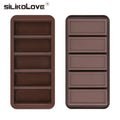 SILIKOLOVE 5 Cavity Silicone Mold for Baking Muesli Bars Cookies Candy Silicone Blocks Mould
