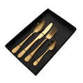 Wholesale 4pcs Colorful Flatware Set Spoon and Fork Set Stainless with Box