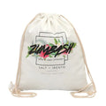 Custom Logo Printed Factory Supplied Eco Friendly Sport Reusable Recycled Cheap Cotton Drawstring Bag Backpack Letter for