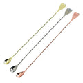Bar Kitchen Gadgets Metal Stainless Steel Cute Long Handle Spiral Coffee Cocktail Stirring Spoon