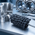 320Grit 1-1/3\" (34mm) Diameter Silicon Carbide Polishing Brush 18-40mm Flexible Ball Cylinder CNC Drill Accessory 34mm Brake
